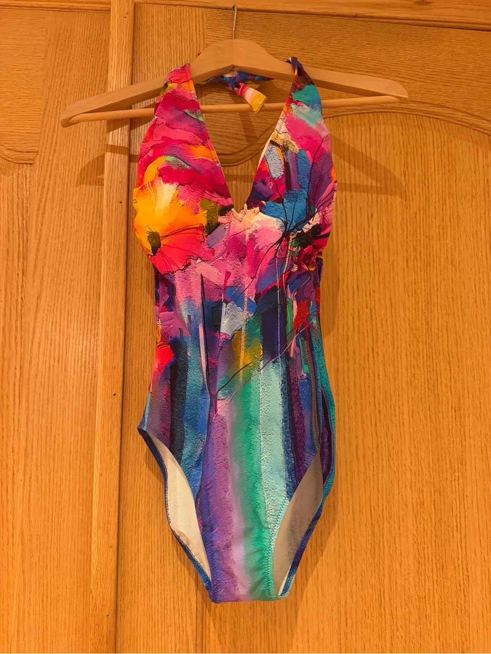 Gottex Multicolor Floral Halter One-Piece Swimsuit